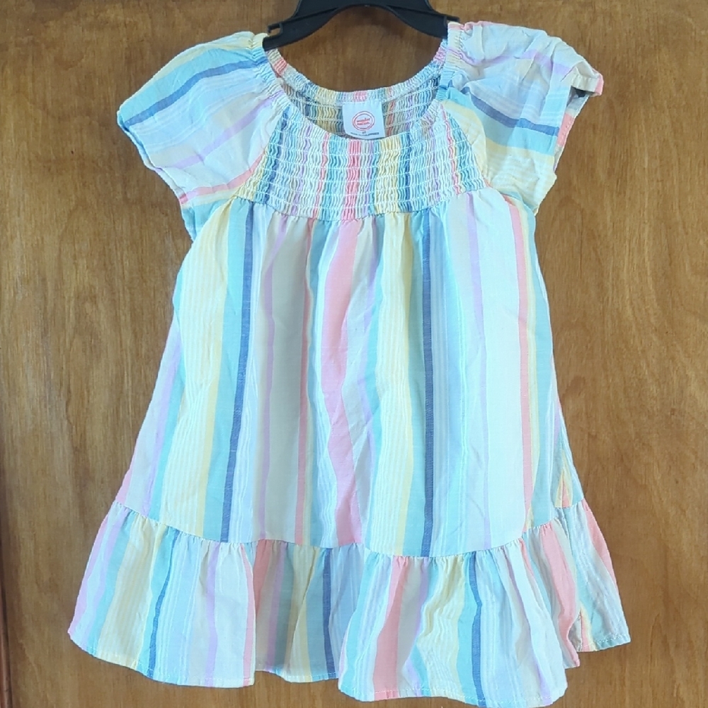 2T Toddler Dress With Stripes